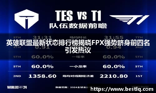 英雄联盟最新状态排行榜揭晓FPX强势跻身前四名引发热议